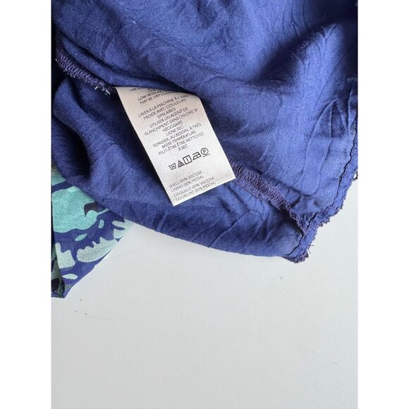 ANTHROPOLOGIE Somerset Blue Floral Chiffon Long Sleeve Mini Dress, Size S - Picture 12 of 13